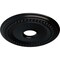 Ekena Millwork Classic Ceiling Medallion (Fits Canopies up to 12 3/4"), 18 5/8"OD 4"ID x 1 1/8"P, Jet Black CM19CLBLF - alternate 2
